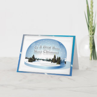 Julkort för chef helgkort