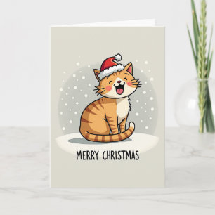 Julkort för Cute Cat Kort