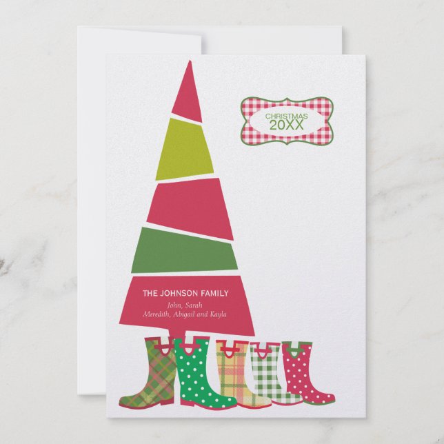 Julkort för Cute-familjen (Framsida)