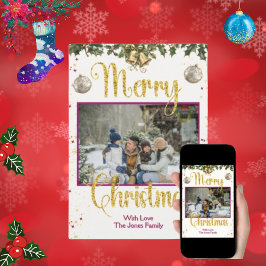 Julkort för Cute-familjen