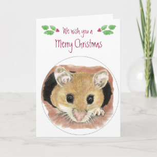 Julkort för Cute Mouse Helgkort