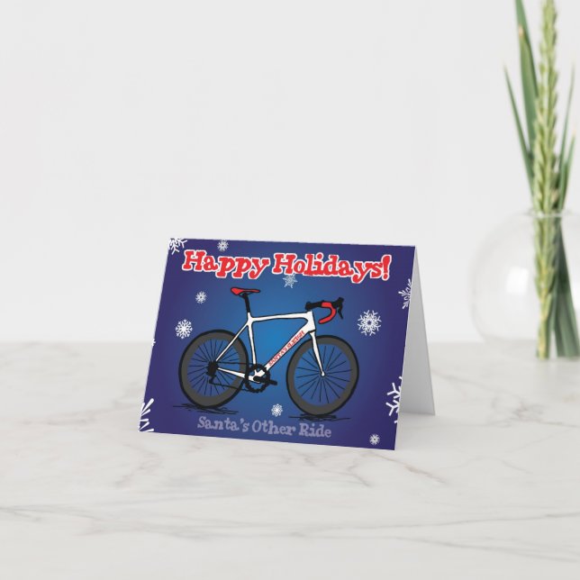 Julkort för cyklister helgkort (Framsida)