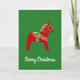 julkort för Dala Horse Card Helgkort