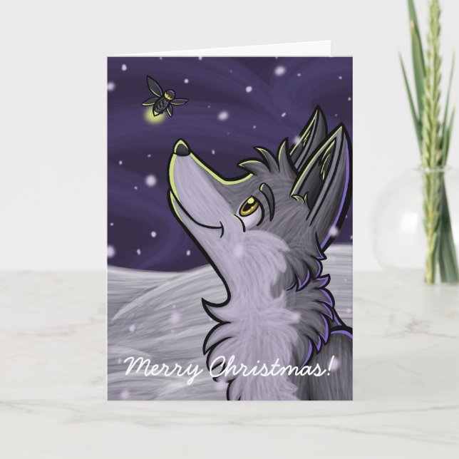 "Julkort för den sist fireflyen" Helgkort (Framsida)