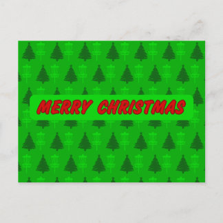 Julkort för diskgolf träd och basket inbjudan vykort
