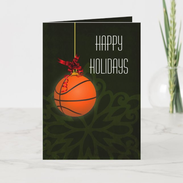 julkort för en basketspelare helgkort (Framsida)