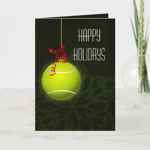 julkort för en tennisspelare helgkort