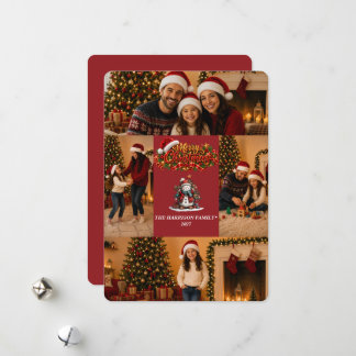 Julkort för familjefoto | God Jul