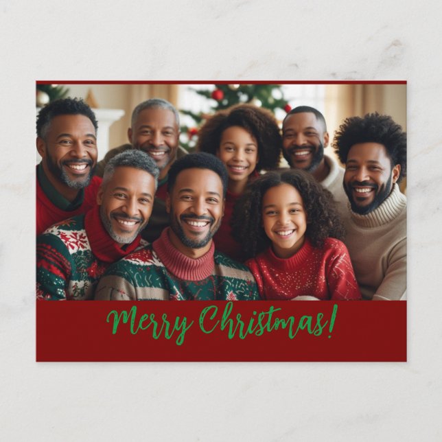 Julkort för familjen helg vykort (Framsida)