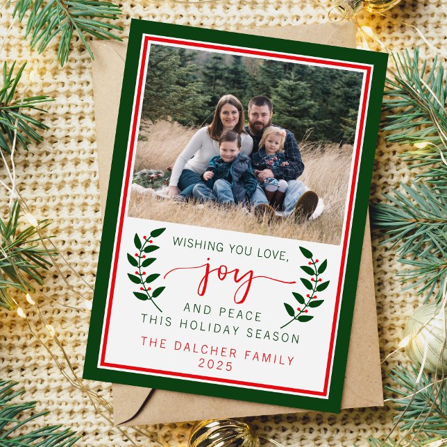 Julkort för familjen Lycklig Helgdag 2024 (Skapare uppladdad)