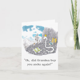 Julkort för fånig Sockel Card Kort