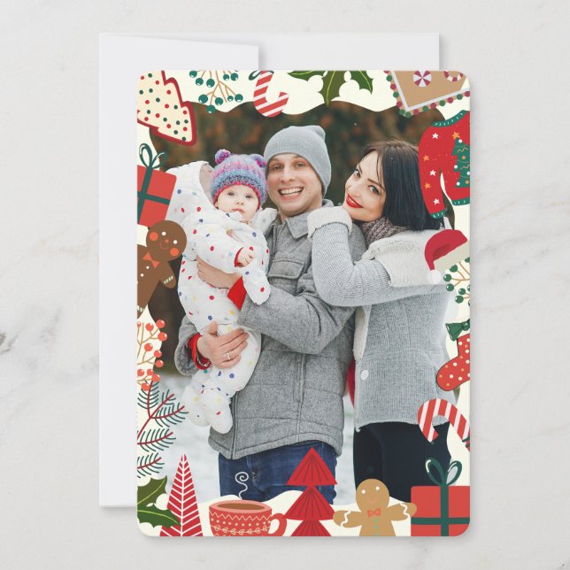 Julkort för fantastiska familjefollbilder (Framsida)