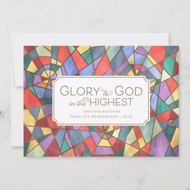 Julkort för fastsatt glasfönster (Framsida)