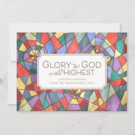 Julkort för fastsatt glasfönster