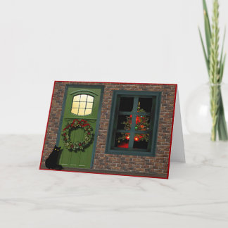 Julkort för festhus helgkort