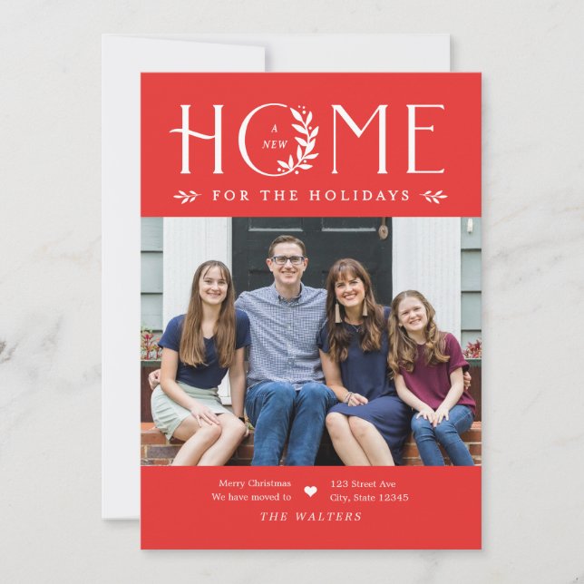 Julkort för flytt till nytt hem (Framsida)