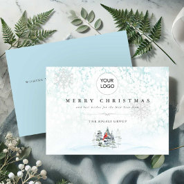 Julkort för företag med Logotyp Inbjudningar
