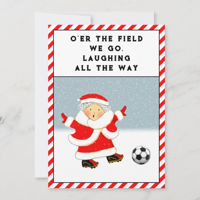 Julkort för fotboll (Framsida)