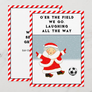 Julkort för fotboll