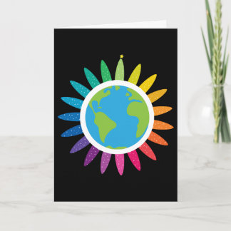 Julkort för fred och jämställdhet helgkort