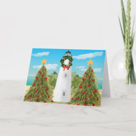 Julkort för fyr helgkort