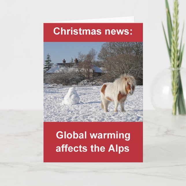Julkort för global värme helgkort (Framsida)