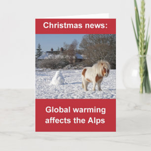 Julkort för global värme helgkort