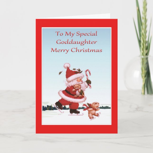 Julkort för Goddaughter Helgkort (Framsida)
