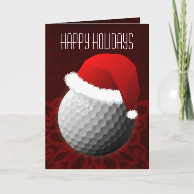 julkort för golfare helgkort (Framsida)