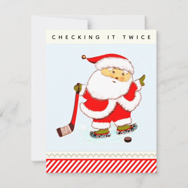 Julkort för hockeylovet (Framsida)