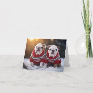 Julkort för hundvalpar kort