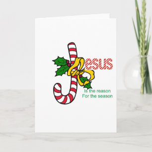 Julkort för Jesus candy canelegend Helgkort