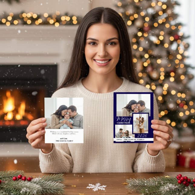 Julkort för julfirande med foto (Skapare uppladdad)