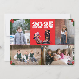 Julkort för jultomhet i familjen