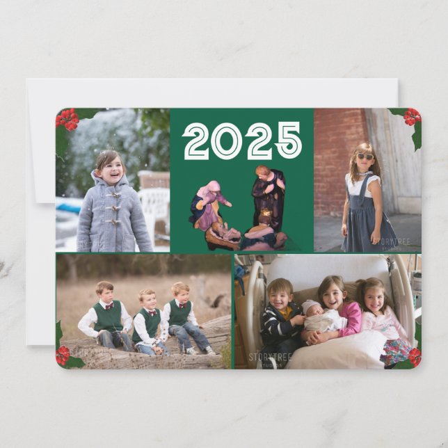 Julkort för jultomhet i familjen (Framsida)
