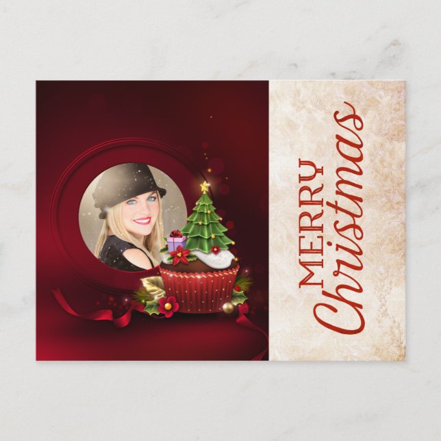 Julkort för jultomten helg vykort (Framsida)