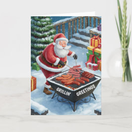 Julkort för jultomten helgkort
