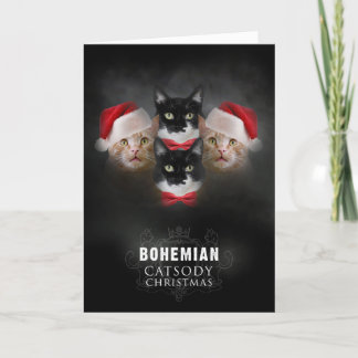 Julkort för katter Bohemian Catsody Kort