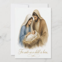 Julkort för kristen jul