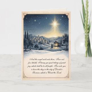 Julkort för kristna från Betlehem Helgkort