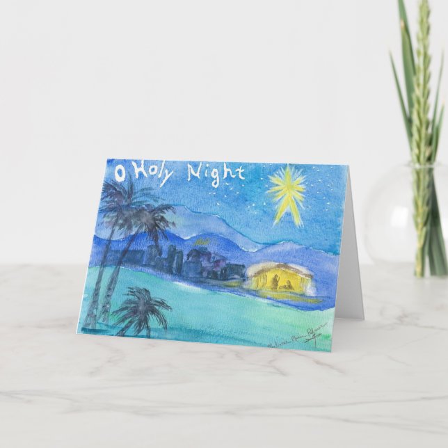 Julkort för kristna i Betlehem Kort (Framsida)