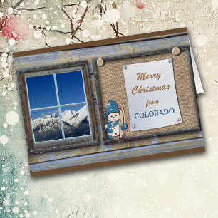 Julkort för ljudkortet Cute Colorado Bulletin Boar Hälsningskort
