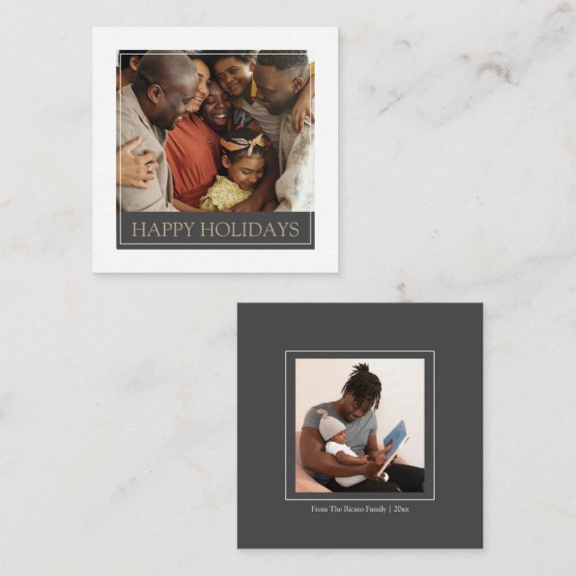 Julkort för Mall för MINI Glad helg-fotomall (Fram/baksida)