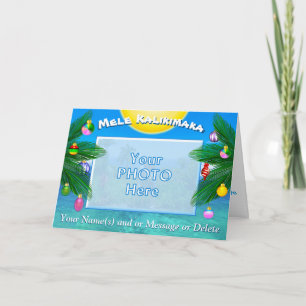 Julkort för Mele Kalikimaka personligFOTO Helgkort