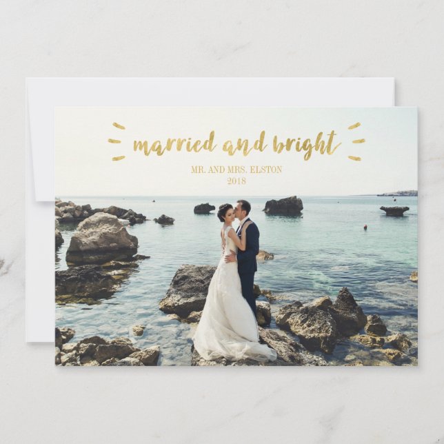 Julkort för nygifta, bröllop, högtid (Framsida)