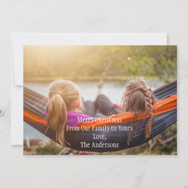 Julkort för Photo Personlig Helgdag (Framsida)