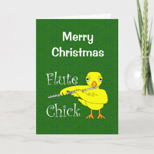 Julkort för platt Chick Kort