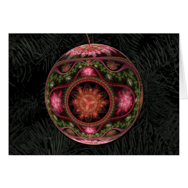 Julkort för prydnadsföremål hälsningskort (Framsidan Horizontal)