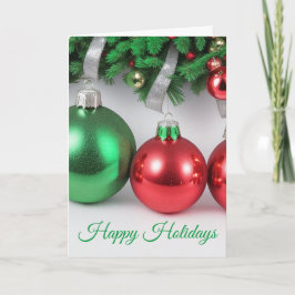 Julkort för prydnadsföremål i träd helgkort