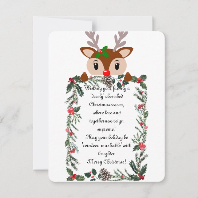 Julkort för renar (Framsida)